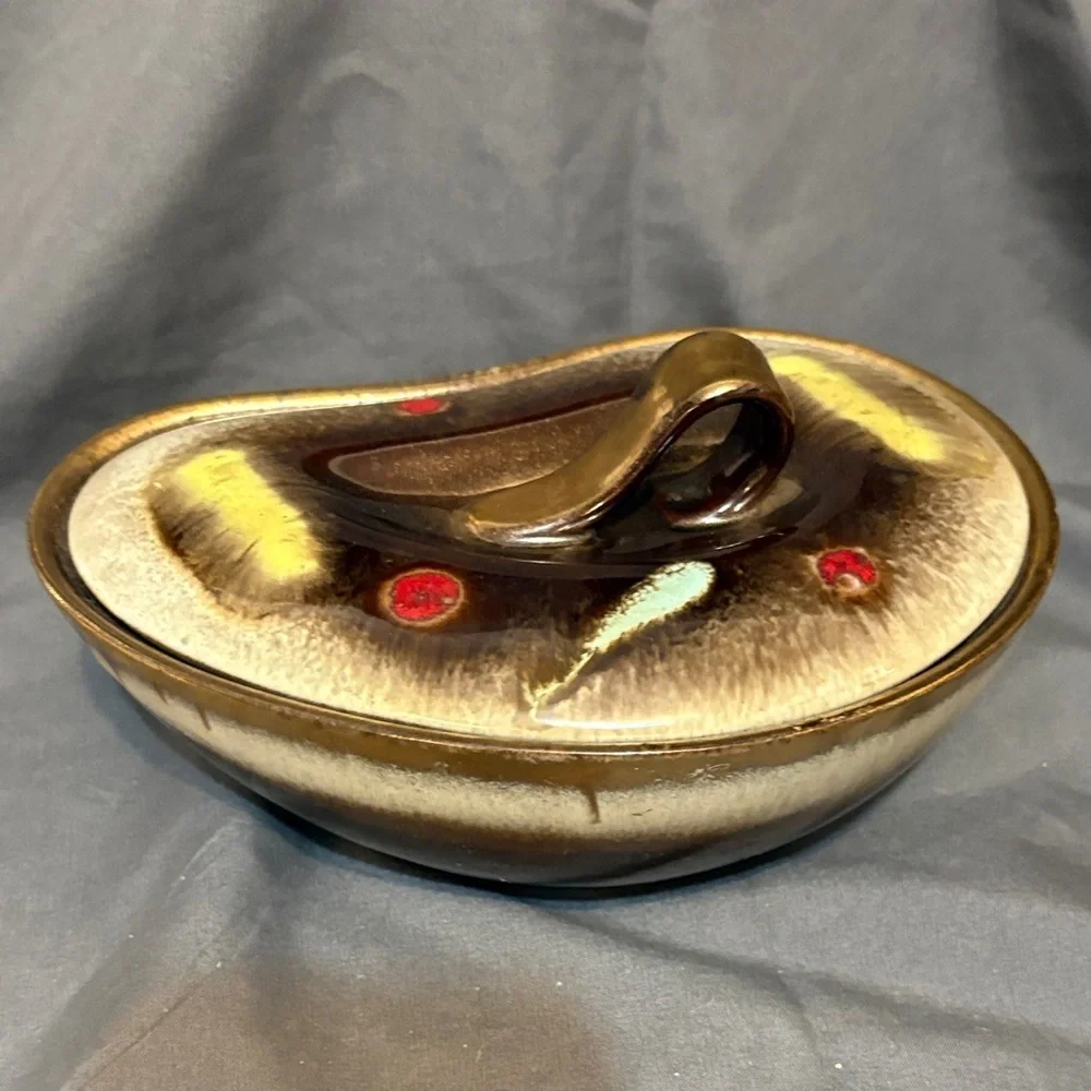 Vintage MCM Carstens Tonnieshof W. Germany 532 Art Pottery Lidded